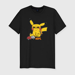 Футболка slim-fit Pika nope, цвет: черный