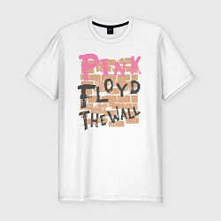 Футболка slim-fit Pink floyd стена, цвет: белый