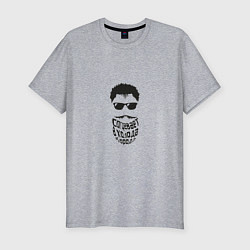 Футболка slim-fit Согревает в холода, цвет: меланж