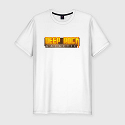 Футболка slim-fit Deep Rock Galactic logo, цвет: белый
