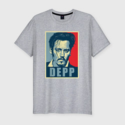 Футболка slim-fit Depp, цвет: меланж