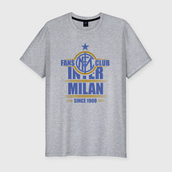 Футболка slim-fit Inter Milan fans club, цвет: меланж