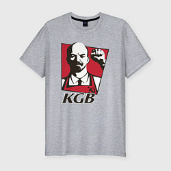 Мужская slim-футболка KGB Lenin