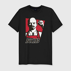 Мужская slim-футболка KGB Lenin