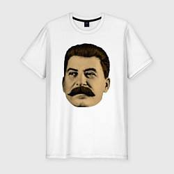 Футболка slim-fit Сталин СССР, цвет: белый