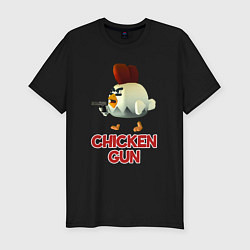 Футболка slim-fit Chicken Gun chick, цвет: черный