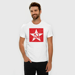 Футболка slim-fit Star USSR, цвет: белый — фото 2