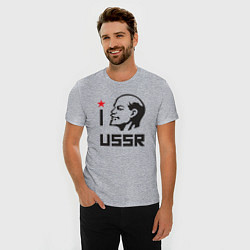 Футболка slim-fit Люблю СССР, цвет: меланж — фото 2