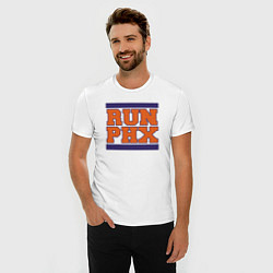 Футболка slim-fit Run Phoenix Suns, цвет: белый — фото 2