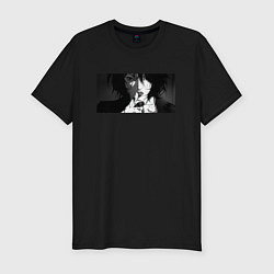 Футболка slim-fit Black-White girl, цвет: черный