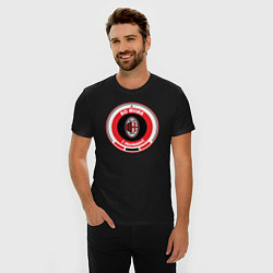Футболка slim-fit AC Milan 1899, цвет: черный — фото 2
