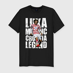 Мужская slim-футболка Лука Модрич Хорватия