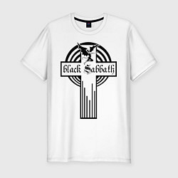 Мужская slim-футболка Black Sabbath Cross
