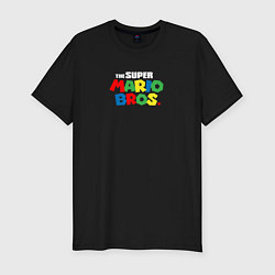 Мужская slim-футболка The Super Mario Bros Братья Супер Марио