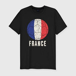 Футболка slim-fit Футбол Франции, цвет: черный