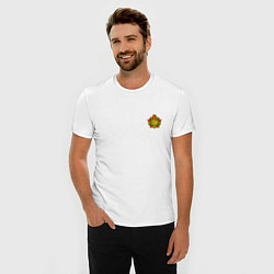Футболка slim-fit Орден отличника погранвойск - мини, цвет: белый — фото 2