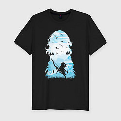 Футболка slim-fit Март 7 Honkai, цвет: черный