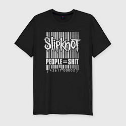 Мужская slim-футболка Slipknot bar code