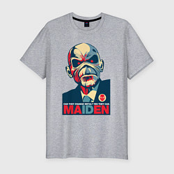 Футболка slim-fit Bald iron maiden, цвет: меланж