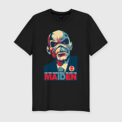 Мужская slim-футболка Bald iron maiden
