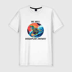 Футболка slim-fit Positive Dino, цвет: белый