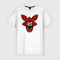 Футболка slim-fit Пиксельный Фокси, цвет: белый