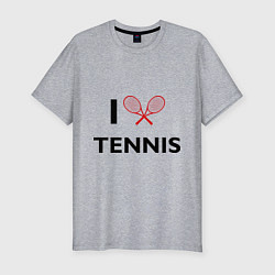 Футболка slim-fit I Love Tennis, цвет: меланж