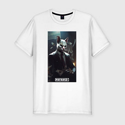 Футболка slim-fit Payday 3 white cat, цвет: белый