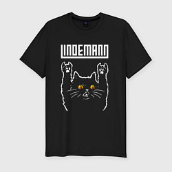 Футболка slim-fit Lindemann rock cat, цвет: черный