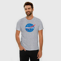 Футболка slim-fit Pizza, цвет: меланж — фото 2