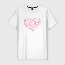 Футболка slim-fit Blackpink worldtour bornpink, цвет: белый