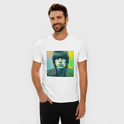 Футболка slim-fit Brian Jones Pop Glitch Art, цвет: белый — фото 2