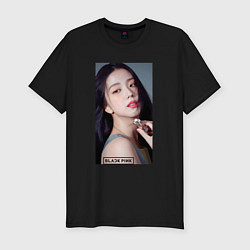 Футболка slim-fit Kim Jisoo, цвет: черный