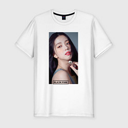 Футболка slim-fit Kim Jisoo, цвет: белый