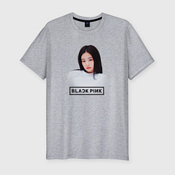 Футболка slim-fit Jennie Kim Blackpink, цвет: меланж