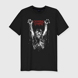 Мужская slim-футболка Cannibal Corpse арт