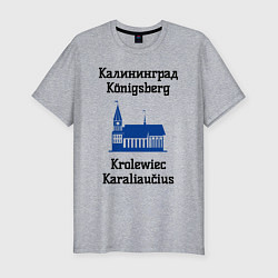 Мужская slim-футболка Калининград