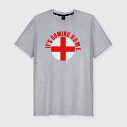 Футболка slim-fit Coming home England, цвет: меланж