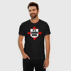 Футболка slim-fit England coming home, цвет: черный — фото 2