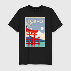 Футболка slim-fit Tokyo - japan, цвет: черный