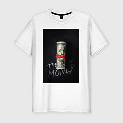 Мужская slim-футболка Time is money