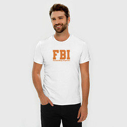 Футболка slim-fit Female Body Inspector - FBI, цвет: белый — фото 2