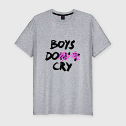 Футболка slim-fit Boys dont cry, цвет: меланж