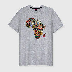 Футболка slim-fit Africa, цвет: меланж