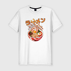 Футболка slim-fit Ramen Рамен, цвет: белый