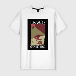 Футболка slim-fit Tom Waits - Closing Time, цвет: белый