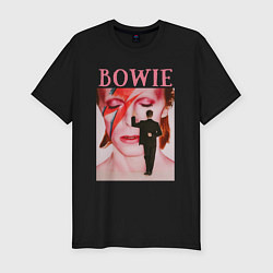 Футболка slim-fit David Bowie 90 Aladdin Sane, цвет: черный