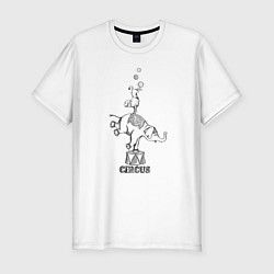 Футболка slim-fit Циркачи, цвет: белый