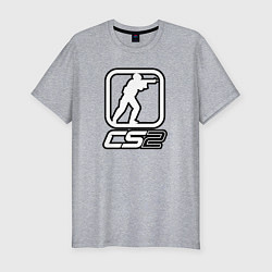 Футболка slim-fit CS2 logo, цвет: меланж