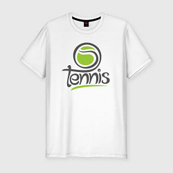Футболка slim-fit Tennis ball, цвет: белый